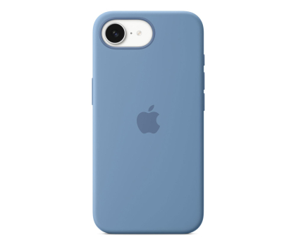 Etui do telefonów APPLE Silikonowe etui iPhone 16e zimowy błękit